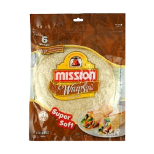 PTC Mission Wraps Whole Meal | 270g 6pcs