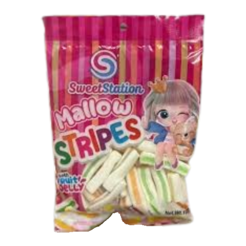 Sweet Station Mallow Stripes |100g
