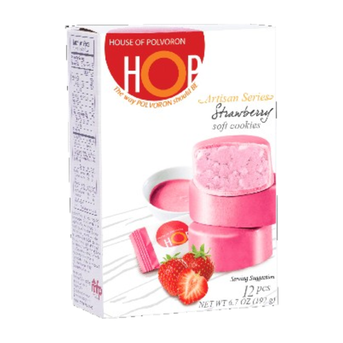 Hop Polvoron Strawberry | 190g 12pcs